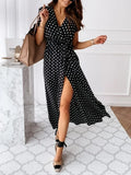 Elegant Polka Dot Dress