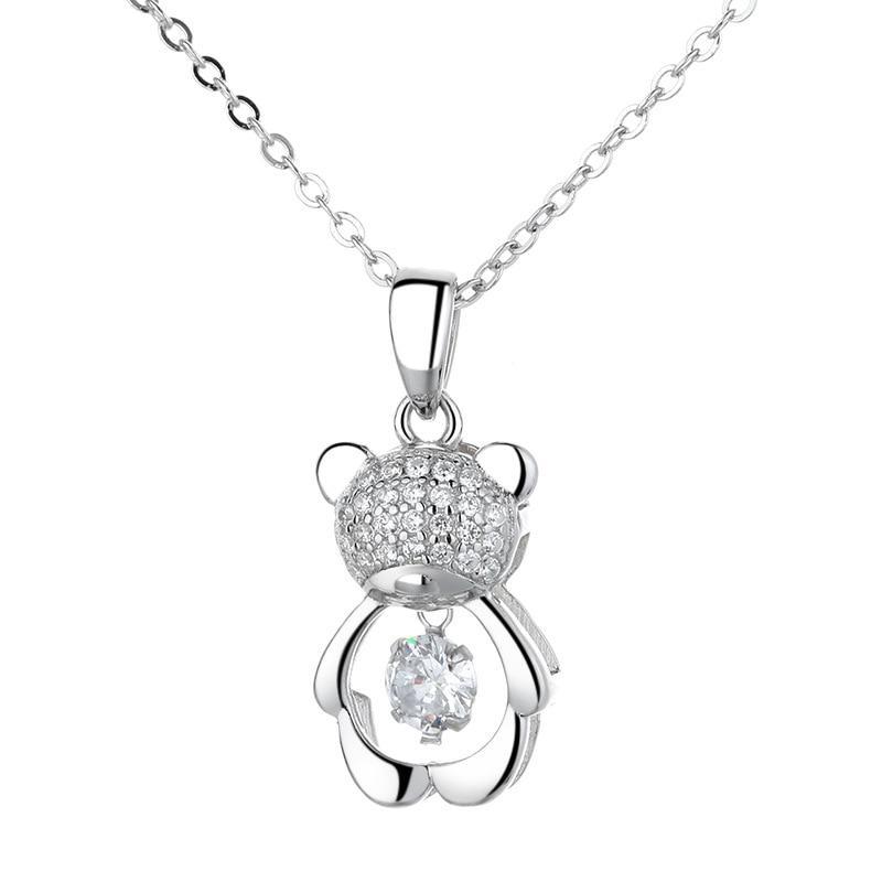 Panda Pavé Diamond Pendant Necklace