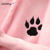 Panda Bathrobe Children Pink