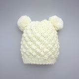 Panda Beanie Knitted Pompom