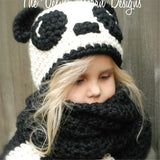 Panda Beanie Scarf
