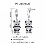 Panda Diamond Earrings