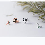 Panda Earrings Atypical Design