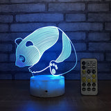 Panda Night Light Realistic Design