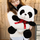 Panda Plush Big Red Ribbon