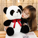 Panda Plush Big Red Ribbon