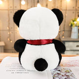 Panda Plush Big Red Ribbon