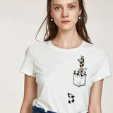Panda Pocket T shirt