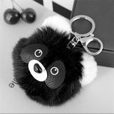 Panda Pom Pom Keychain