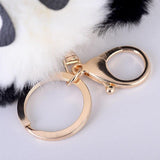 Panda Pom Pom Keychain