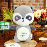 Red Panda Plush Love Gray