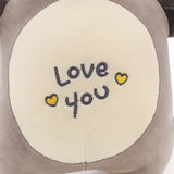 Red Panda Plush Love Gray