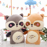 Red Panda Plush Love Gray