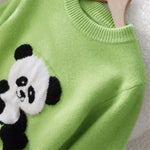 Panda Jacquard Sweater