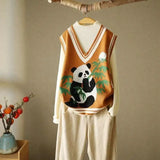 Kawaii Panda Knitted Vest