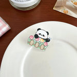 Cute Panda Acrylic Brooch