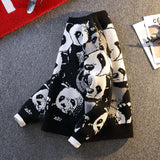 Panda Print Knitted Sweater