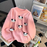 Cute Panda O-Neck Sweater