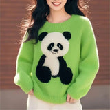 Panda Jacquard Sweater