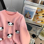 Cute Panda O-Neck Sweater