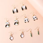 Panda Bamboo Earrings