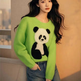 Panda Jacquard Sweater