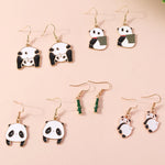 Panda Bamboo Earrings