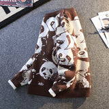 Panda Print Knitted Sweater