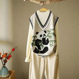 Kawaii Panda Knitted Vest