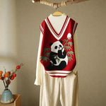 Kawaii Panda Knitted Vest