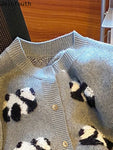 Panda Knitted Cardigan