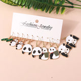 Panda Bamboo Earrings