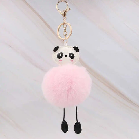 Kawaii Panda Plush Keychain