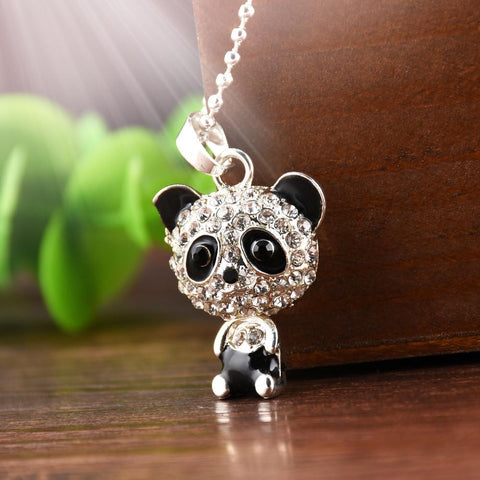 Crystal Panda Necklace