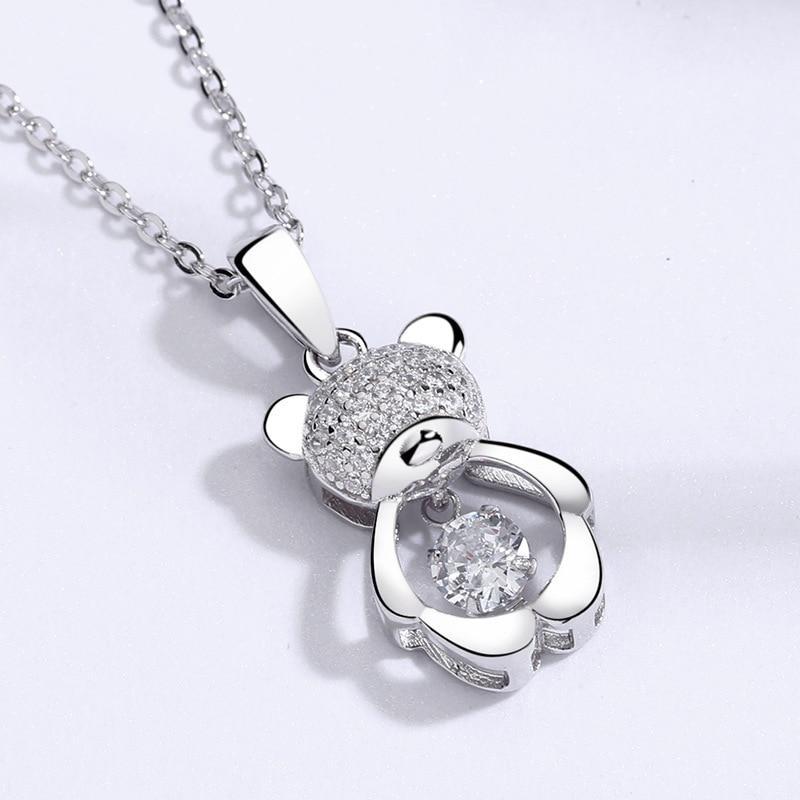 Panda Pavé Diamond Pendant Necklace