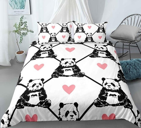 Girls Panda Bedding