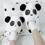Girls Panda Slippers