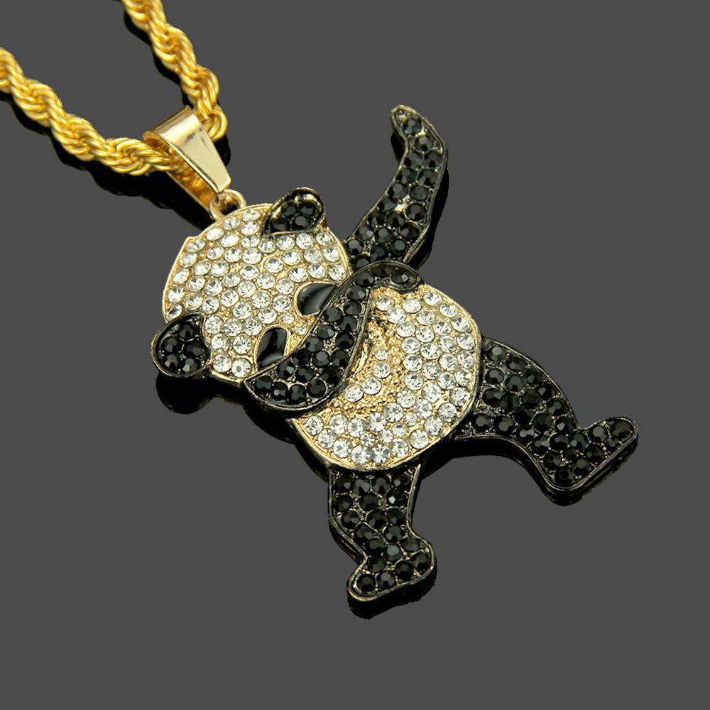 Cute Panda Kids / Children's / Girls Pendant/Necklace Enamel - Sterlin