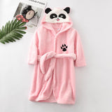 Panda Bathrobe Children Pink