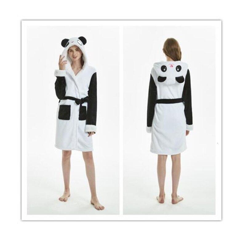 knee length dresses for ladies Panda Onesie, Panda Pajamas, Pajamas Sets for Couples, Flannel B / L main image 0