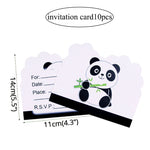 Panda Birthday Decorations Card