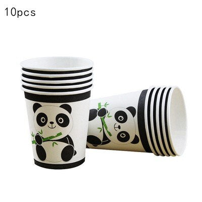Panda Birthday Decorations Cup