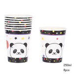 Panda Birthday Decorations Cups Stars