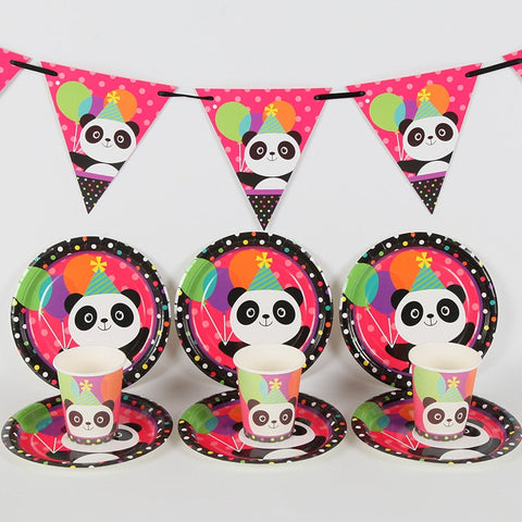 Panda Birthday Decorations Girl's Kit
