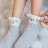 Panda Fuzzy Socks