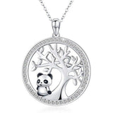 Panda Necklace Gold & Silver