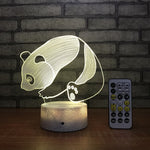 Panda Night Light Realistic Design
