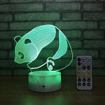 Panda Night Light Realistic Design