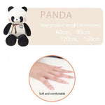 Panda Plush Brown Ribbon