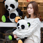 Panda Plush for Baby Orange and Green